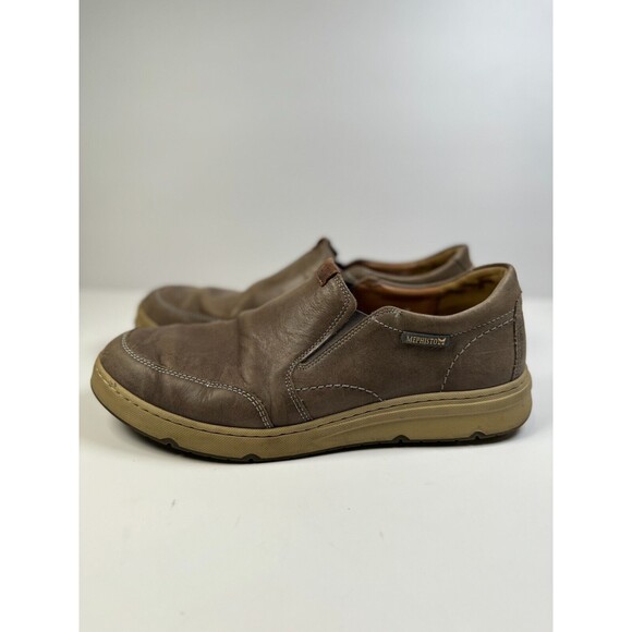 Mephisto Joss Shoes Mens Brown Leather Slip On Shock Absorber 7022424391 Size 10 main image 6